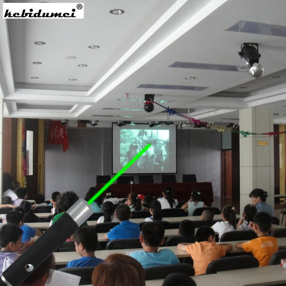 

kebidumei Military Green Laser Pen 532nm Pointer Power point Presenter Laser Pen Light Lamp Focus Burning Beam