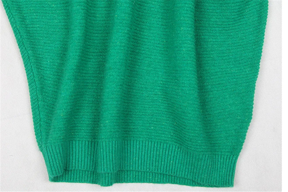 Fashion All Match Autumn Women Sweater Big Chest Batwing Sleeve Warm Sweater Solid Cotton Loose Knitted O-neck Female Pullovers (4)