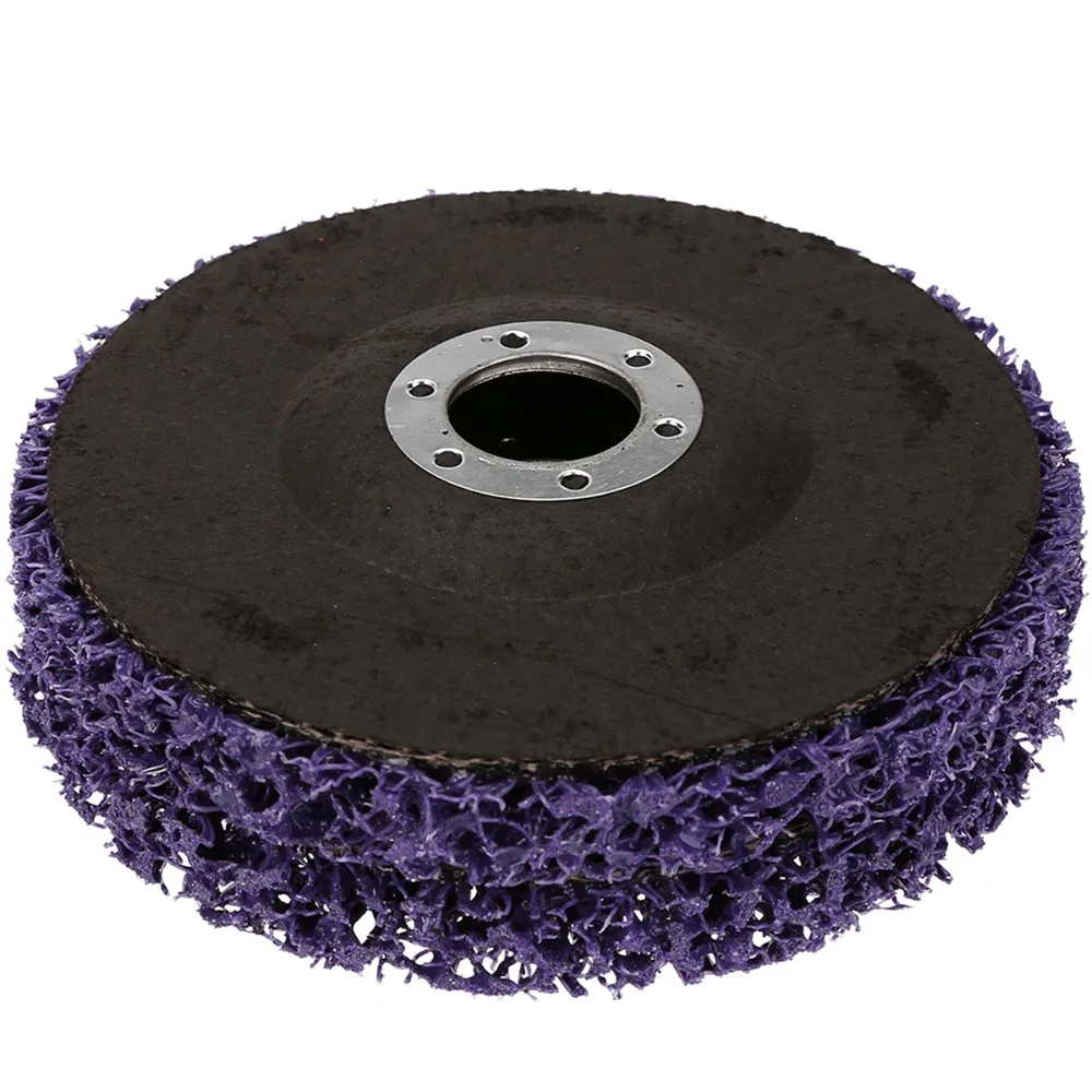 2pcs Mayitr Purple 125mm Poly Strip Disc Grinder Wheel Paint Rust Removal Clean  For Angle Grinder