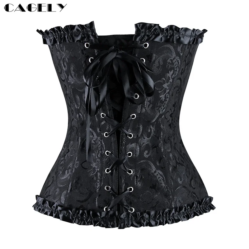 Black Steampunk Corset