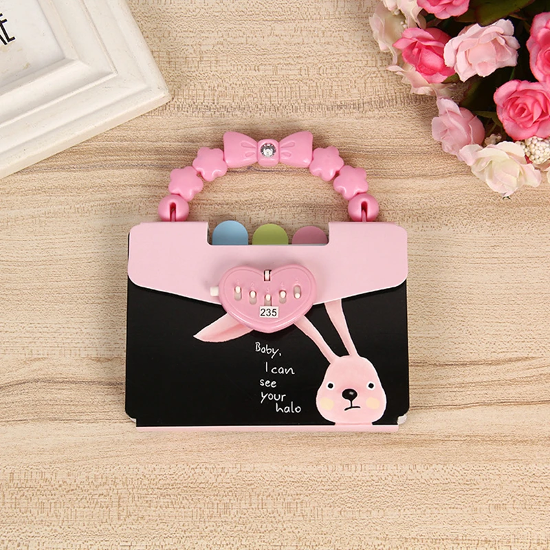 Coloffcie Creative Cute rRabbit Portable Password Diary Notebbok Children's notebook Student Prizes School Supply Random Color Coloffcie Creative Cute rRabbit Portable Password Diary Notebbok Children's notebook Student Prizes School Supply Random Color