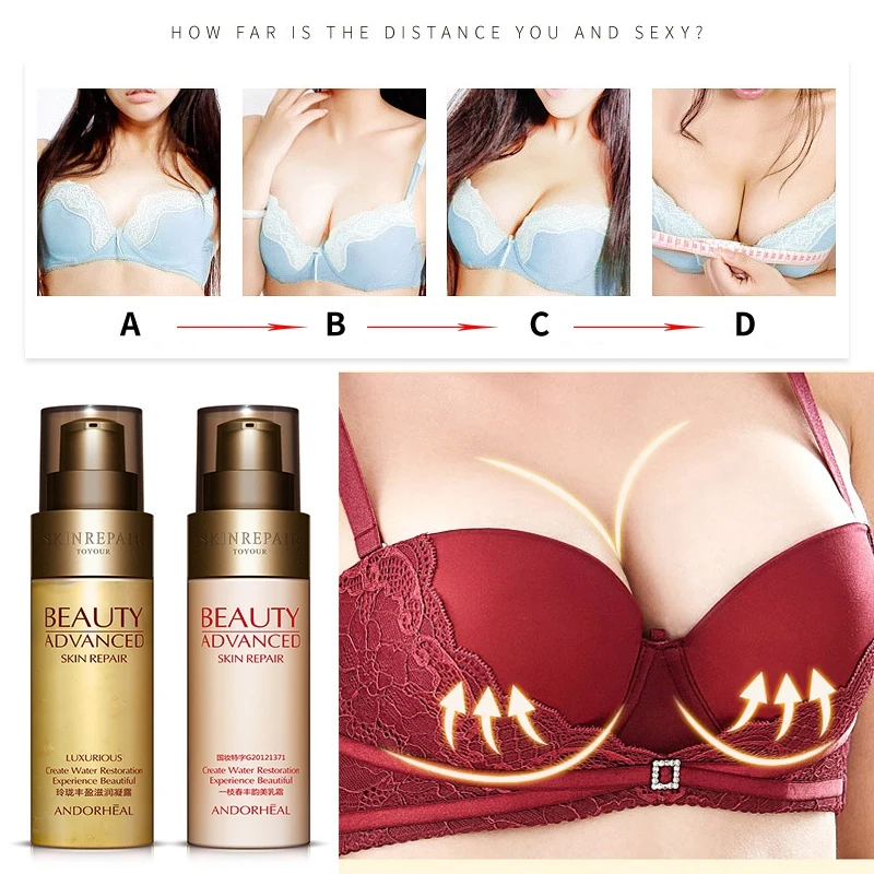 Effective Breast Enlargement Cream+Gel Set Elasticity Breast Enhancer Increase Tightness Big Bust Breast Care