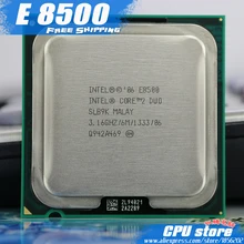 Процессор Intel Core 2 Duo E8500 CPU(3,16 ГГц/6 м/1333 ГГц) Двухъядерный разъем 775(Рабочая) E8400 E8600