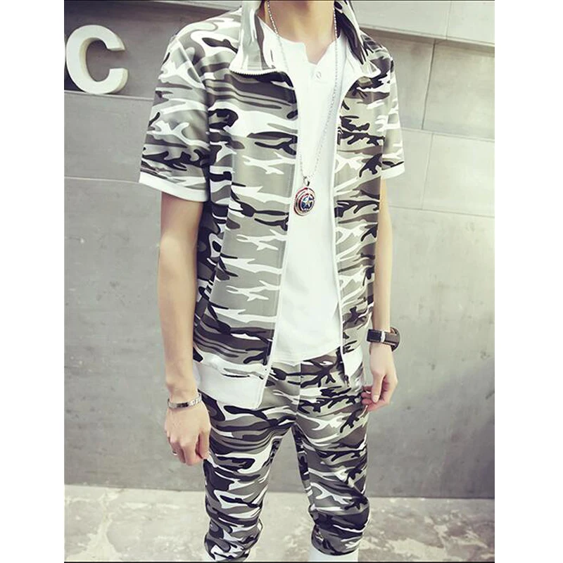 Hot 2016 New Arrivals Men Short Sleeve Tracksuit