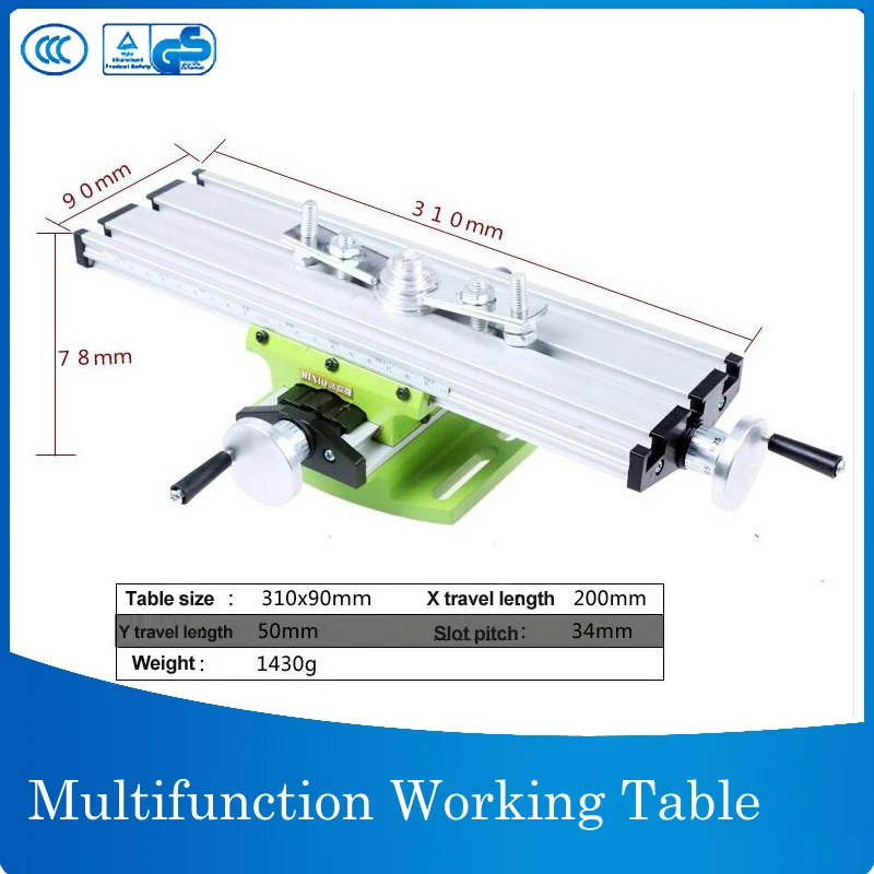 

Compound table Working Cross slide Table Worktable for Milling Drilling Bench Multifunction Adjustable X-Y ship from Russia
