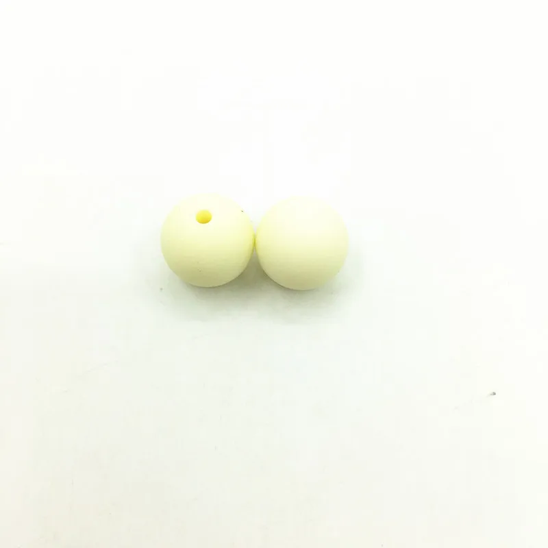 Пищевые Силиконовые Зубные бусины DIY ожерелья для браслетов младенцев жевательные ювелирные изделия ожерелья-прорезыватели ювелирные изделия для мам 100 шт./лот - Цвет: beige