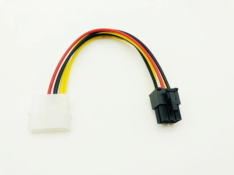 

6Pin Male to 4Pin Molex Male Power Supply Cable Graphics Card Power Port to D Plug Converter Cable for BTC Miner Antminer Mining