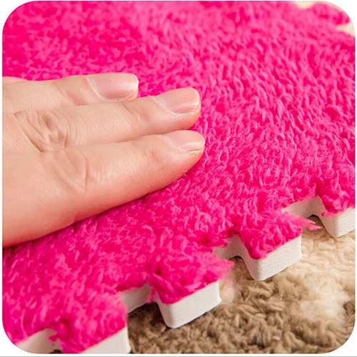 

Living Room Bedroom Children Kids Soft Patchwork Carpet Magic Jigsaw Splice Puzzle Climbing Baby Mat Play Game Floor Rug 30*30CM
