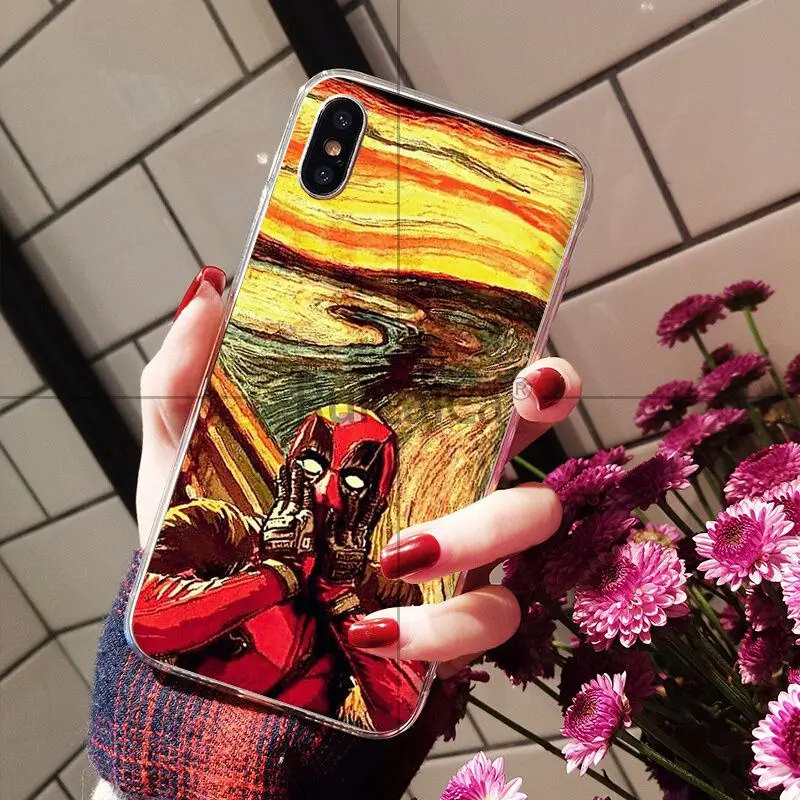 Чехол для мобильного телефона Ruicaica cram by Munch с забавным рисунком кота Apple iPhone 8 7 6 S