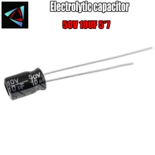 Для выведения токсинов, 40 шт высокое качество с алюминиевой крышкой, 50В 10 мкФ 5-7 мм 10 мкФ с алюминиевой крышкой, 50В 5*7 электролитический конденсатор с алюминиевой крышкой