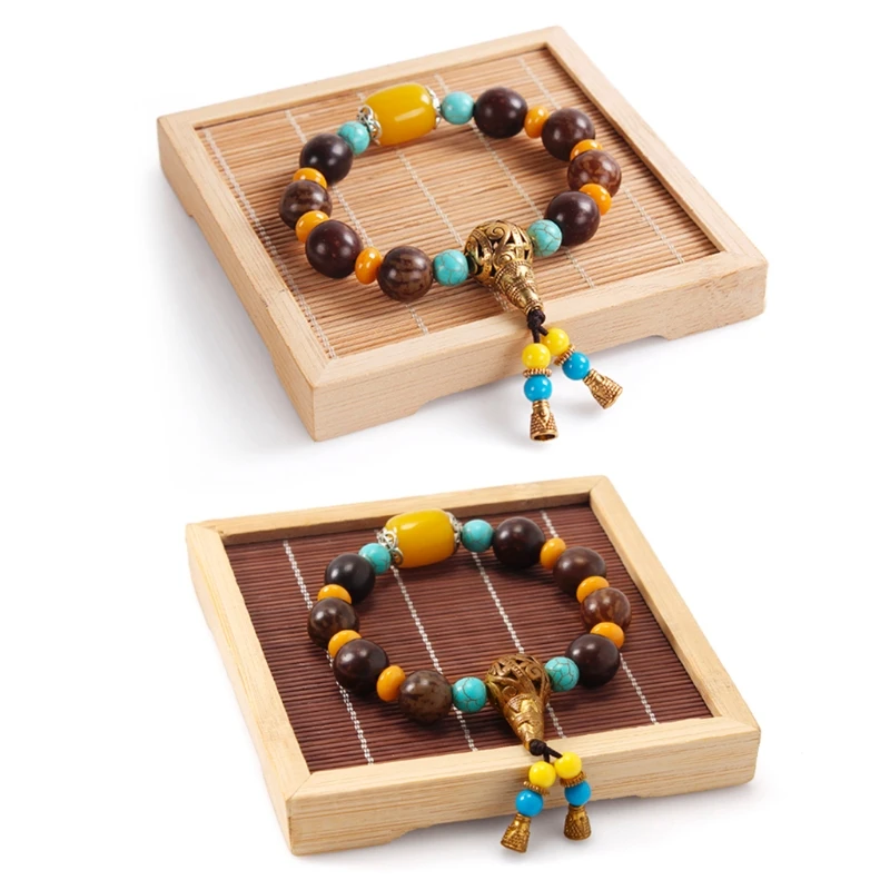 

Drop&Wholesale Bamboo Wooden Necklace Bracelet Jewelry Display Stand Holder Showcase Rack Charm APR28