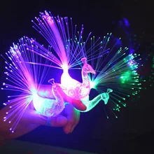 50 шт./лот светодиодный свет Павлин пальцем лазерного лампы Для свадебной вечеринки украшения как гость детский день рождения игрушки подарки