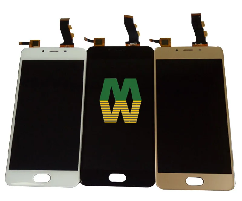 Skup 100% testowane 5.0 Cal dla Meizu U10 U680H wyświetlacz LCD czujnik ekranu dotykowego Digitizer zgromadzenie białe złoto czarny kolor z zestawem