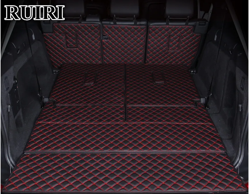 

High quality! Special trunk mats for Land Rover Discovery 5 7 seats 2017-2018 waterproof cargo liner boot carpets,Free shippin