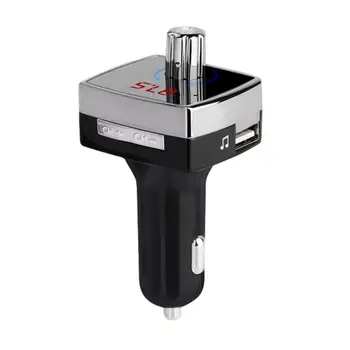 

L6 Car Bluetooth 4.1 Transmitter Interior Dual USB Port Charger MP3 Music Player FM Radio Adapter Wireless Handfree Car Kit