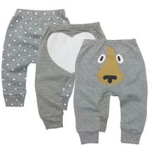 3 шт./лот PP штаны Детская мода модель Babe брюки принт мультяшных животных детские штаны детская одежда Штанишки для малышей 6-24 месяцев