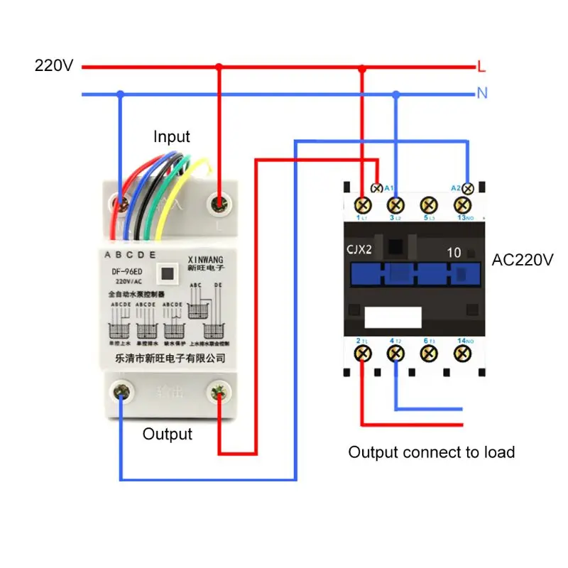 DF-96ED автоматический регулятор уровня воды переключатель 10А 220 в резервуар для воды датчик обнаружения уровня жидкости контроллер водяного насоса