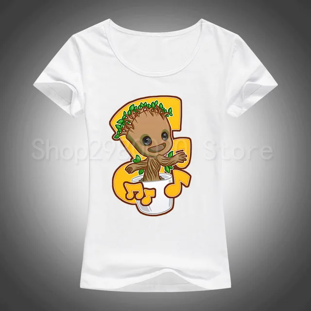 Новейшая Женская футболка «стражи галактики 2», забавная летняя футболка с надписью «I AM groot», классные женские топы - Цвет: 9