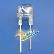 8 мм шляпа Светодиодный 0,75 Вт белый F8 лампа супер яркий белый индикатор питания