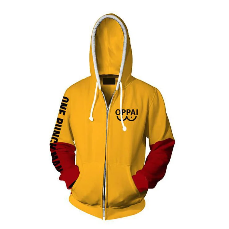 Cosroad Anime One Punch Man Saitama Cosplay Hoodie Costume Men Women Sweatshirts Casual Hoodie Spring Jacket Coat Top  (3)
