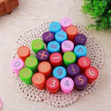 6/10/12 дети мультфильм животных мультфильм печать штамп для учителей Детские Оригинальные Пластик резиновые самостоятельно покрывать краской Stampers игрушки