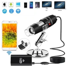 2 в 1 Wi-Fi микроскоп 1000X8 светодиодный цифровой электронный микроскоп стерео USB эндоскоп камера микроскоп для Android/IOS