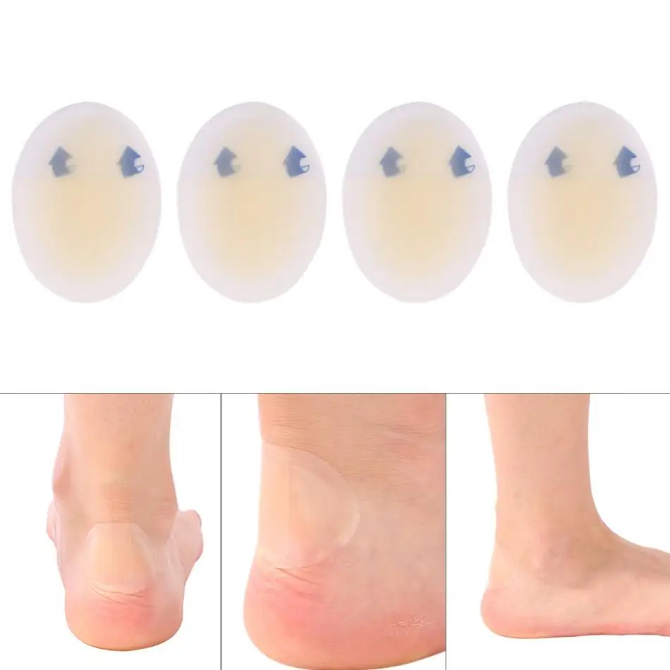 2Pairs Oval Self adhesive Foot Skin Care Pad Patch Non slip Anti wear