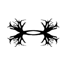 

Car Stying Personality Under Armour Antlers Hunting Decal Sticker Vinyl Car Creative Stickers Jdm