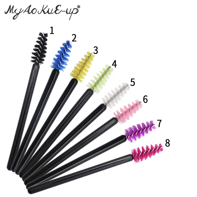 

200pcs Make Up Brushes Mini Eyelash Brush For Eyelash Extension Disposable Eyebrow Brush Mascara Applicator Wand Makeup brushes