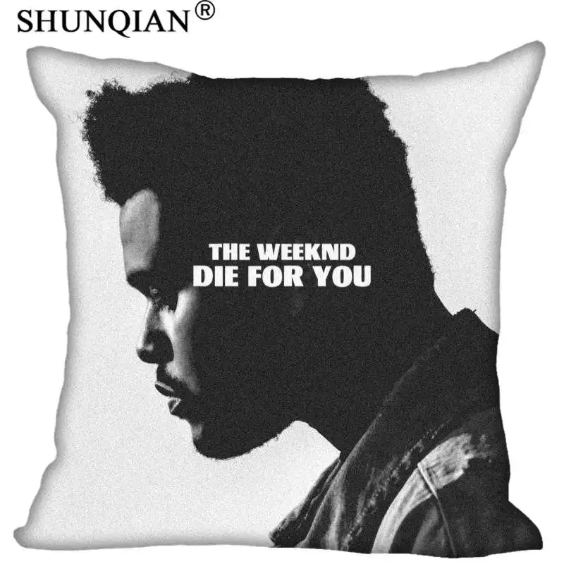 

Custom The Weeknd Square Pillowcase soft 60x60cm Two Sides Pillow Cover Zippered 1pcs Custom More Size
