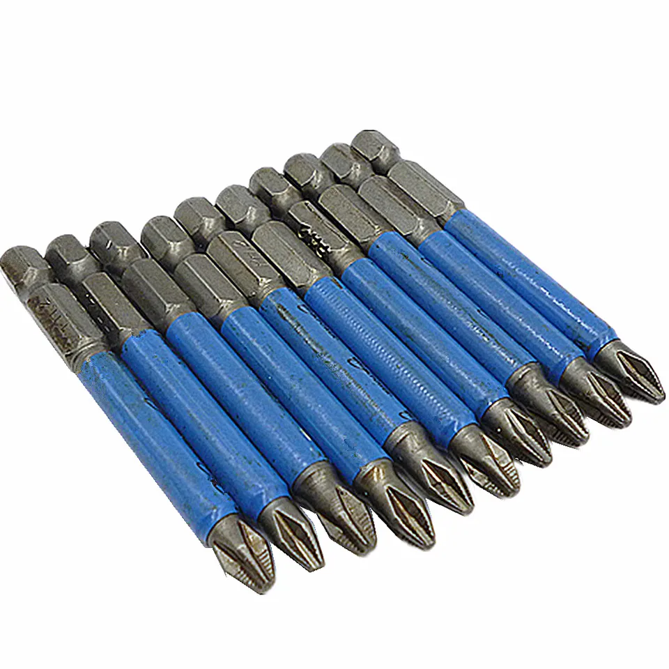 Size : 90mm HUOGUOYIN Impact Driver Head Hex Shank S2 Magnetic Anti-Slip PH2 Phillips Cross Head Electric Screwdriver Bit Drill Adapter