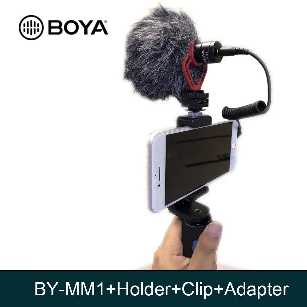 BOYA BY MM1 кардиоидный микрофон для смартфона DJI Osmo Nikon Canon DSLR Youtube Запись видео 3 5 мм