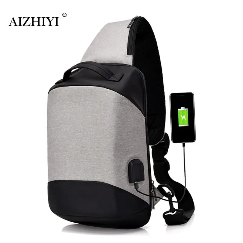الرجال مكافحة سرقة حقيبة رافعة قماش USB لينة Crossbody حقيبة للرجال الصدر حقيبة كتف الخفية حزمة الرجعية الرأسي مربع الهاتف حقيبة