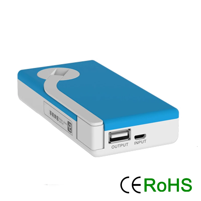 Портативное зарядное устройство с ручным зарядным устройством и USB портом 2200
