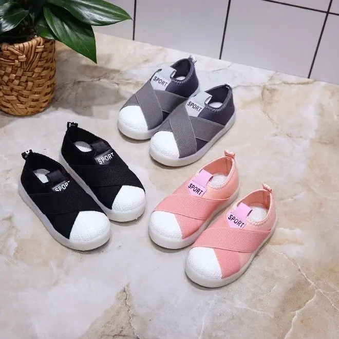 

Original Baby Boy Girls Outdoors Kids Jogging Toddler Shoes Children Superstar Slip On Sport Wearable Breathable Sneakers