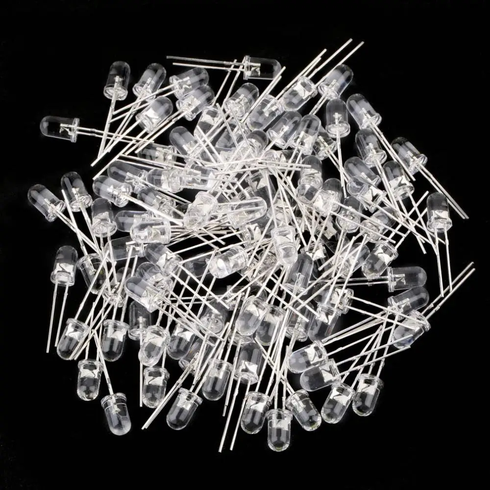 Buy 100Pcs/pack 5mm LED Light White Ultra Bright Lamp