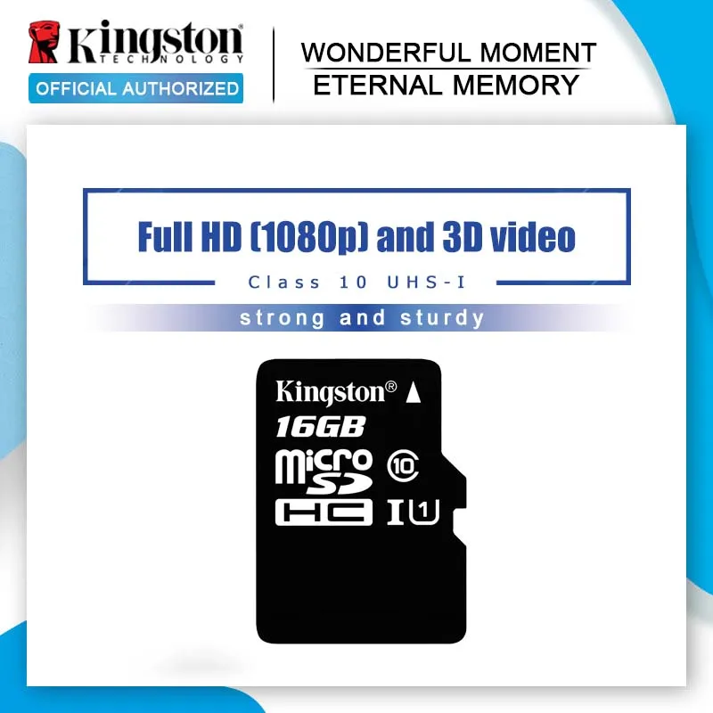 

Kingston memory card class 10 16GB Micro SD Card UHS-I MicroSD MicroSDHC TF Card