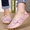 Women Flats Women Genuine Leather Shoes Slip On Loafers Woman Soft Nurse Ballerina Shoes Plus Size 34-44 Casual Sapato Feminino ► Photo 3/6