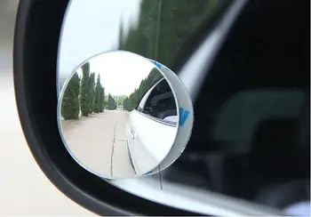 

2Pcs Car Rear view Convex Mirror 360 Degree Rotating Wide Angle Round Mirror Wide Angle Blind Spot Auto Exterior Accessory
