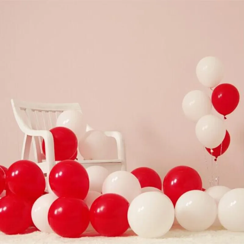 

White latex balloons 50pcs/lot2.2g round red ballon birthday party decorations adult baloons helium wedding supplies kids balls