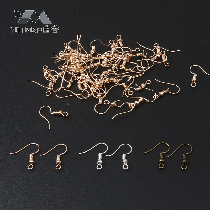 50pcs 20x17mm DIY Earring Findings Gold Earrings Clasps Hooks Fittings