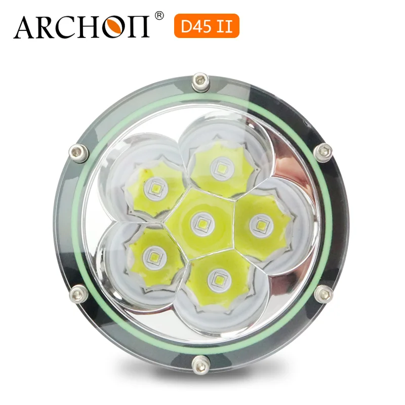 ARCHON D45 II фонарик для дайвинга 6000LM 6 * CREE XML2 светодиодные подводные фонари 60 Вт 26650