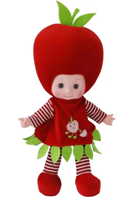 50 см кукла в костюме фрукта Возрожденный плюшевые музыка мягкая игрушка мягкие игрушки для Детские куклы-Новорожденные Коллекционная Готовая детская игрушка
