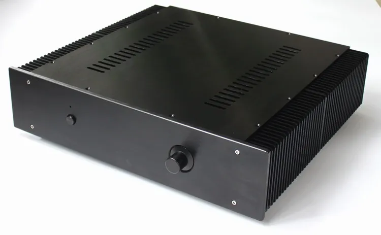 

AMP case size:463*113*430mm WA43 Blak Full aluminum amplifier chassis/Pre-amplifier/Class A amplifier/AMP Enclosure/case/DIY box