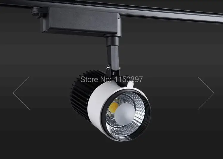 Levou Pista w Cob Light Rail Spotlight Lâmpada Substituir 300 Halogênio Ac85-265v Quente - Frio Natural Branco Dhl Luz 30 5 Cheap Iluminação do percurso