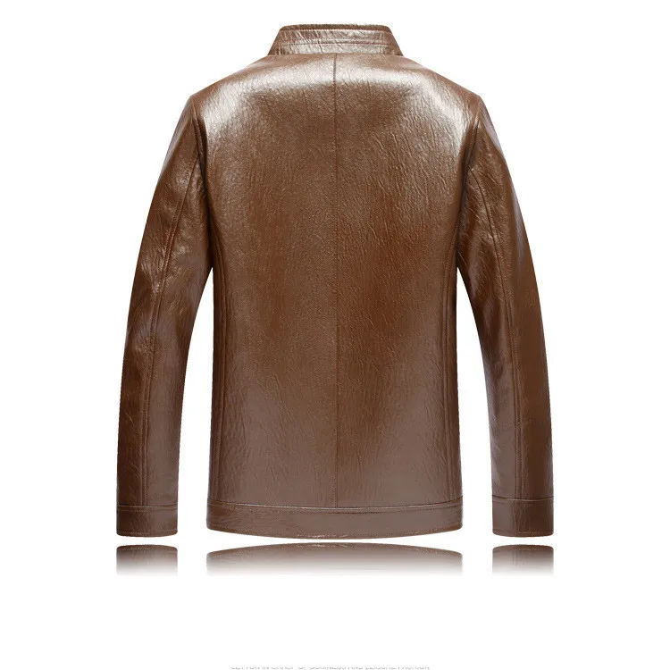 New arrive brand Mens Leather Jacket Men Coats High Quality PU Outerwear Men's Leather Jackets Faux Fur Male leather coats