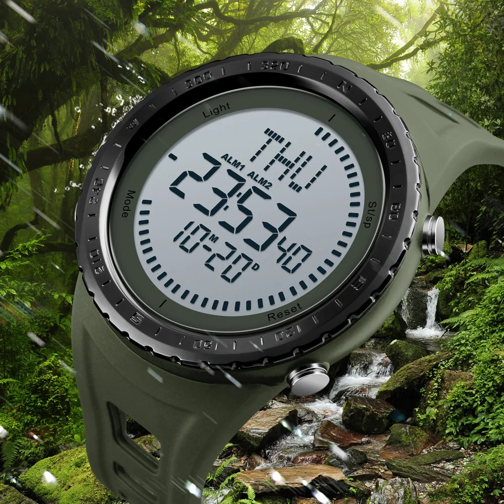 SKMEI часы мужские цифровые часы мужские уличные 50 м водонепроницаемые обратного отсчета компас хронограф спортивные часы мужские Relogio Masculino
