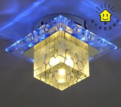 NEU! LED kristall deckenleuchte Gewicht: 1,2 kg die sieben arten von farbe conversion wohnzimmer balkon veranda deckenleuchte