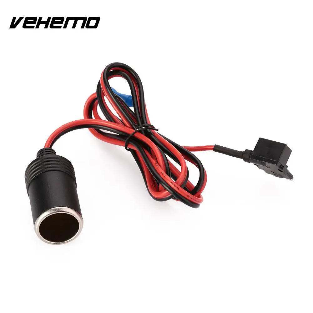1M 1.5mm DC12V Car Cigarette Lighter Female Adapter Socket Cable ATC