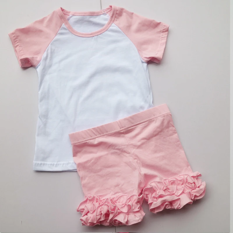ruffle short set